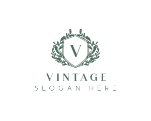 Vintage Wreath Insignia logo design