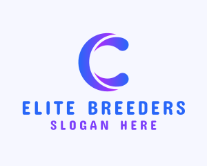 Modern Media Letter C logo design