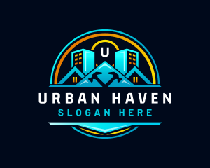 Urban House Hammer logo design