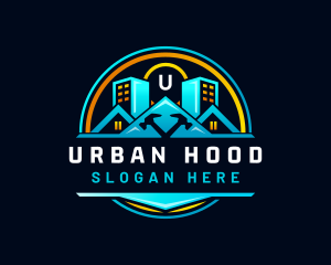 Urban House Hammer logo design