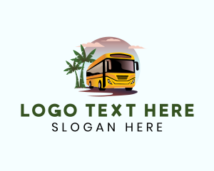 Bus - Tourist Shuttle Bus logo design