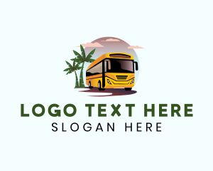 Tour - Tourist Shuttle Bus logo design