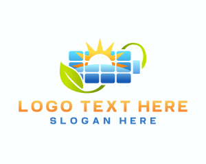 Charging - Organic Solar Battery logo design