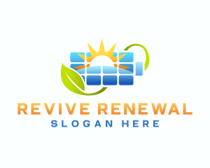 Organic Solar Battery logo design