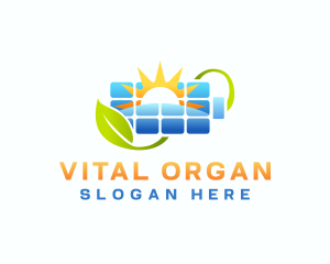 Organic Solar Battery logo design