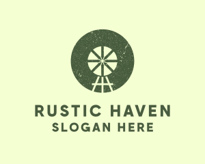 Rustic Windmill Farm logo design