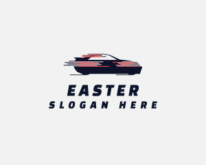 Fast Moving Car Automobile Logo