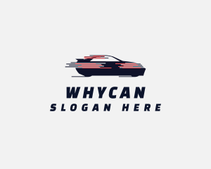 Drag Racing - Fast Moving Car Automobile logo design