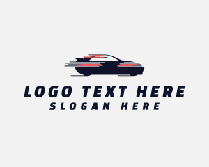 Fast Moving Car Automobile Logo