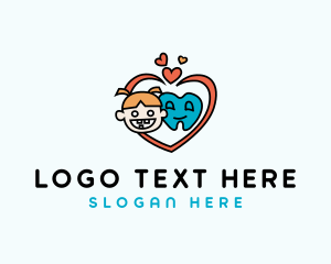 Hygiene - Cartoon Dental Pediatric logo design