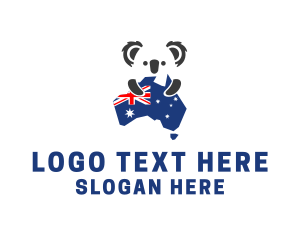 Wildlife - Australia Koala Bear logo design