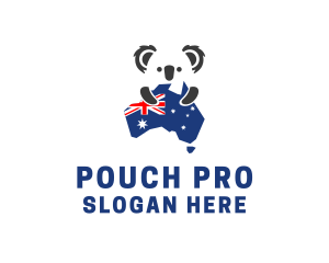 Australia Koala Bear logo design