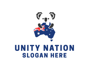 Australia Koala Bear logo design