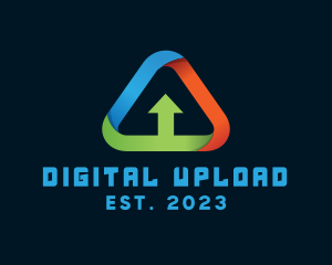 Upload - Digital Data Upgrade logo design