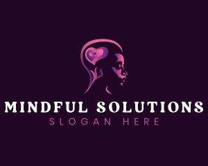 Mental - Heart Mental Wellness logo design