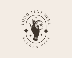Boho - Spiritual Hand Horoscope logo design