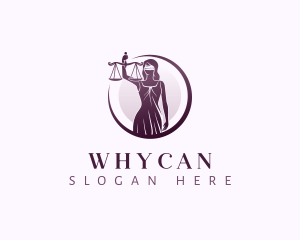Justice Scales Woman Logo
