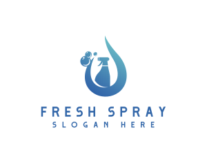 Spray - Spray Cleaning Bubble logo design