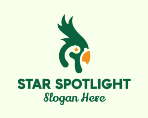 Star Cockatoo Bird logo design