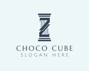 Architect - Contractor Column Letter Z logo design