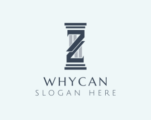 Lawyer - Contractor Column Letter Z logo design