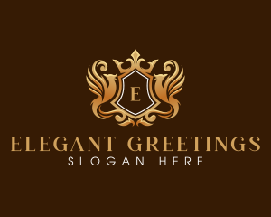 Phoenix Elegant Crown logo design