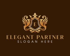 Phoenix Elegant Crown logo design