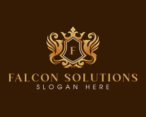 Phoenix Elegant Crown logo design