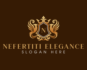 Phoenix Elegant Crown logo design