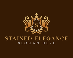 Phoenix Elegant Crown logo design