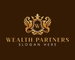 Phoenix Elegant Crown logo design