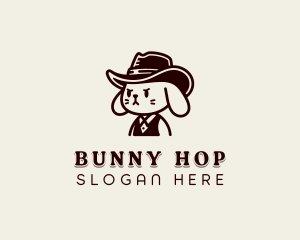Bunny - Cowboy Hat Bunny logo design