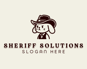 Sheriff - Cowboy Hat Bunny logo design