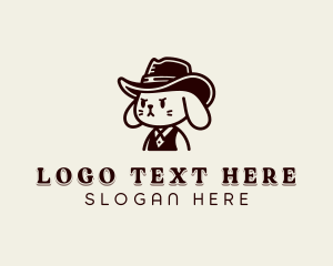 Sheriff - Cowboy Hat Bunny logo design