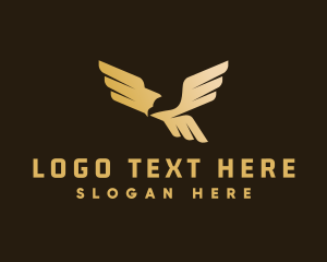 Golden - Golden Flying Eagle logo design