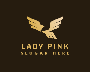 Wild - Golden Flying Eagle logo design
