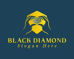 Diamond Jewel Hands logo design