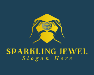 Diamond Jewel Hands logo design