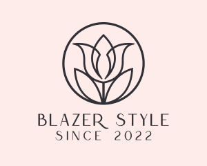 Tulip Flower Aesthetician logo design