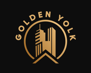 Golden Condominium Residence logo design