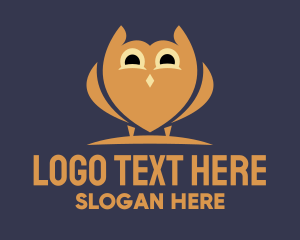 Study - Simple Kiddie Owl logo design