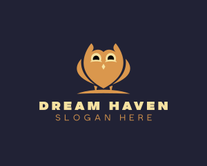 Simple Kiddie Owl logo design