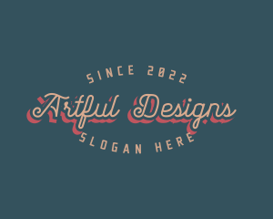 Artistic Retro Style logo design