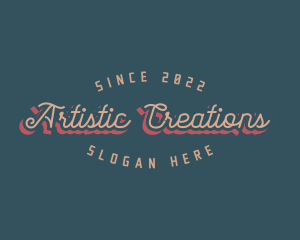 Artistic Retro Style logo design