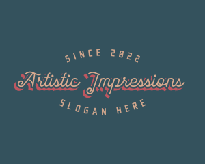 Artistic Retro Style logo design