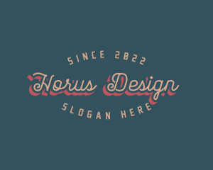 Artistic Retro Style logo design