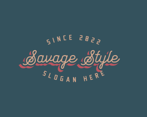 Artistic Retro Style logo design