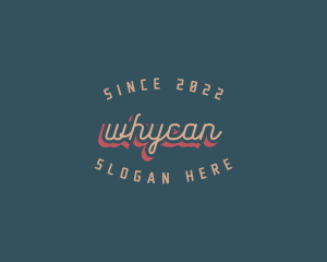 Wordmark - Artistic Retro Style logo design