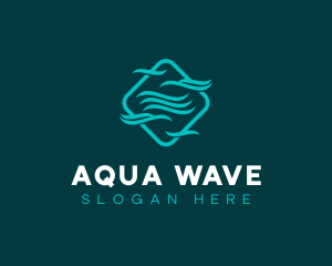 Digital Technology Waves logo design