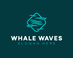 Digital Technology Waves logo design